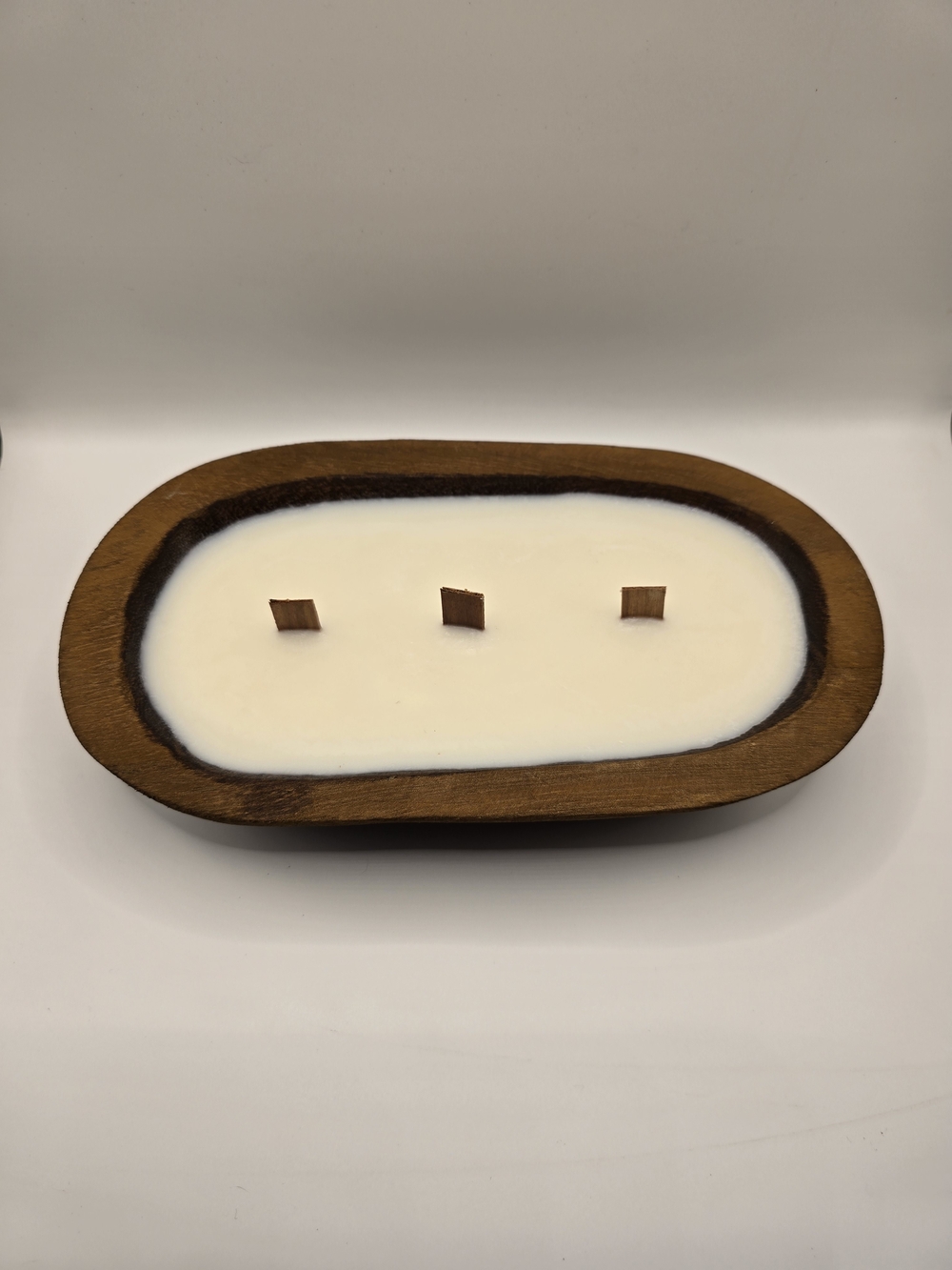 Dough Bowl 3-Wick White Candle